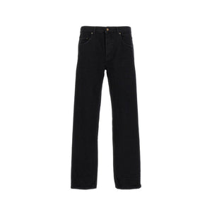 Saint Laurent Black Cotton Relaxed Fit Jeans