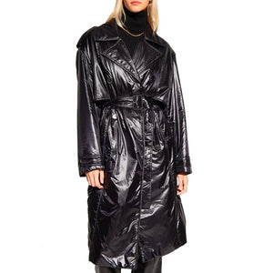 Saint Laurent Black Polyamide Coat