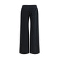 Off-White Black Cotton Casual Pants