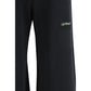 Off-White Black Cotton Casual Pants
