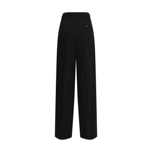 Balenciaga Black Cotton Dress Pants