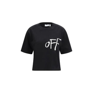 Off-White Black Cotton T-Shirt