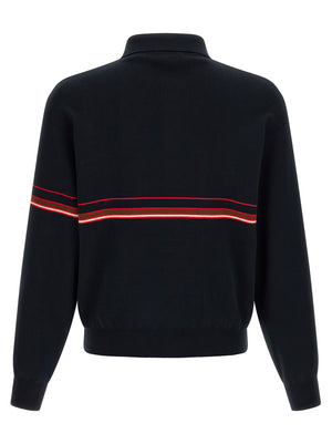 Versace Inlaid Striped Polo Shirt