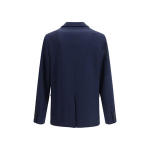 Gucci Blue Cotton Coat