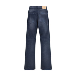 Balenciaga Blue Cotton Bermuda Shorts