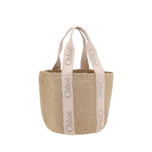 Chloé Beige Raffia Handbag