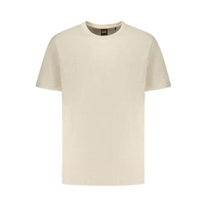 Hugo Boss Beige Cotton T-Shirt