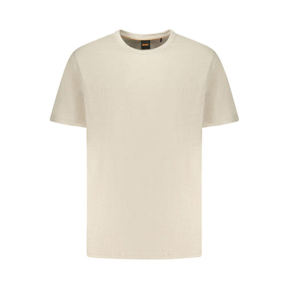 Hugo Boss Beige Cotton T-Shirt