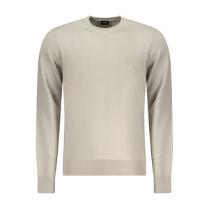 Hugo Boss Beige Cotton Mens Sweater