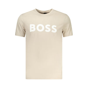 Hugo Boss Beige Cotton Men's T-Shirt