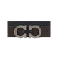 Ferragamo Black Calf Leather Bos Taurus Regular Belt