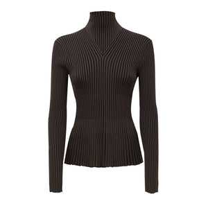 Bottega Veneta Brown Viscose Turtleneck