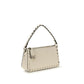 Valentino Garavani Cream Calf Leather Bos Taurus Shoulder Bag