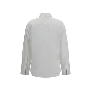 Burberry White Cotton Dress Shirt