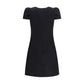 Alexander McQueen Black Wool Casual Dress