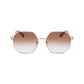 Longchamp Gold Metal Sunglasses