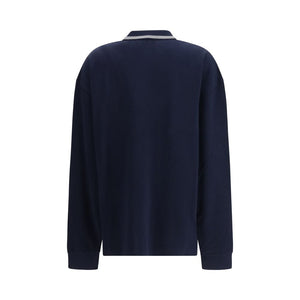 Miu Miu Blue Cotton Polo Shirt