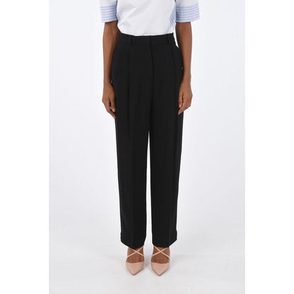 Tory Burch Black Acetate Casual Pants