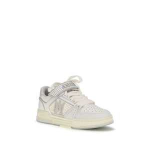 Amiri White Calf Leather Bos Taurus Athletic Sneakers