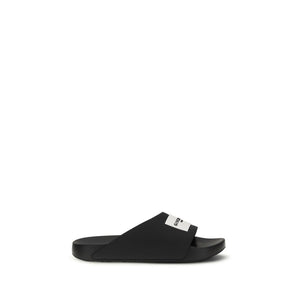 Givenchy Black Rubber Slippers