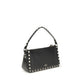 Valentino Garavani Black Calf Leather Bos Taurus Shoulder Bag
