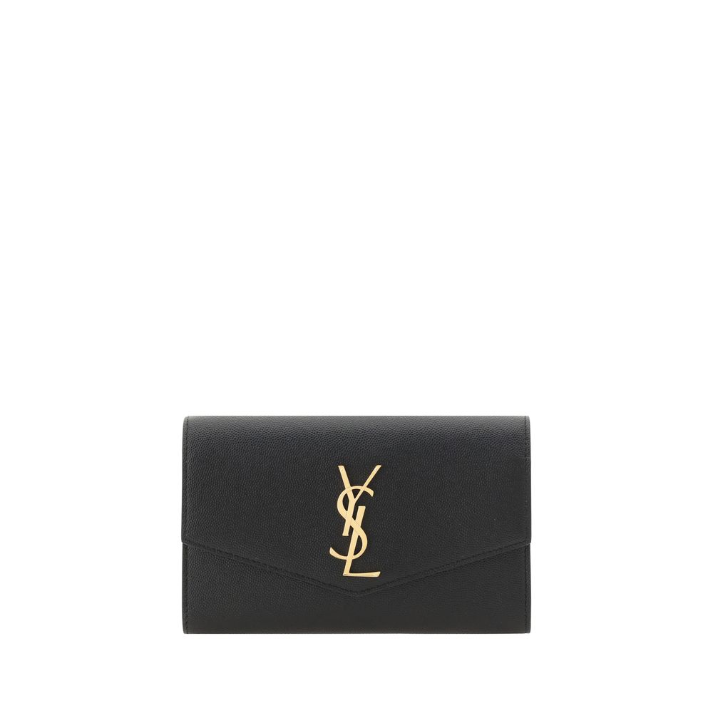 Saint Laurent Black Calf Leather Bos Taurus Shoulder Bag