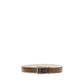 Brunello Cucinelli Brown Calf Leather Bos Taurus Regular Belt