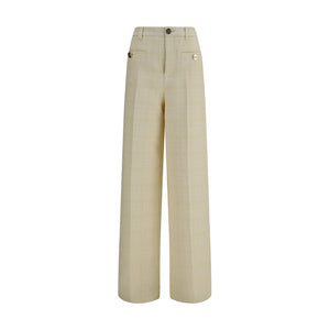 Gucci Beige Cotton Casual Pants