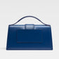 Jacquemus Dark NavyLeather Le Grand Bambino Handbag