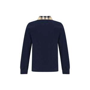 Burberry Blue Cotton Polo Shirt