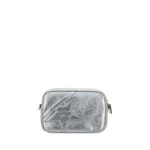Golden Goose Gray Leather Shoulder Bag