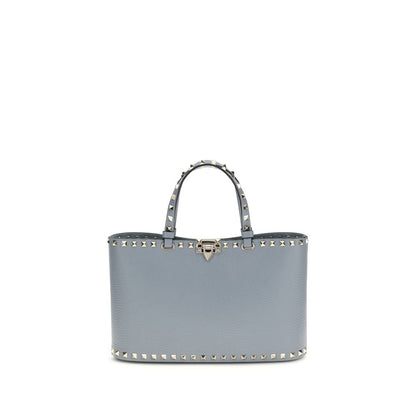 Valentino Garavani Blue Calf Leather Bos Taurus Shoulder Bag