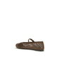 Prada Brown Cotton Ballet Flats
