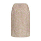 Prada Multicolor Nylon Midi Skirt