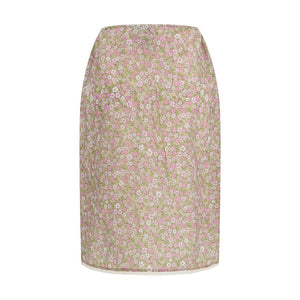 Prada Multicolor Nylon Midi Skirt
