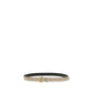 Saint Laurent Beige Calf Leather Bos Taurus Thin Belt