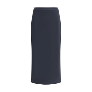 Givenchy Black Viscose Midi Skirt