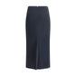 Givenchy Black Viscose Midi Skirt