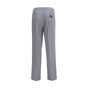 Fendi Gray Cotton Casual Pants