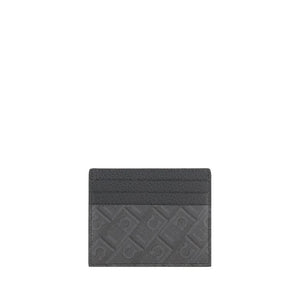 Ferragamo Gray Calf Leather Bos Taurus Wallet