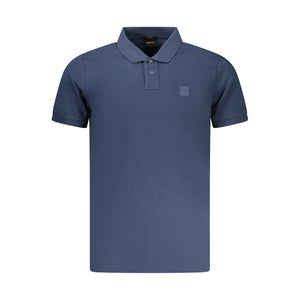 Hugo Boss Blu Cotton Mens Polo Shirt