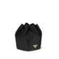 Prada Black Silk Backet Bag