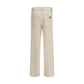 Valentino Garavani Beige Cotton Flared Jeans