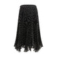 Valentino Garavani Black Silk Skirt