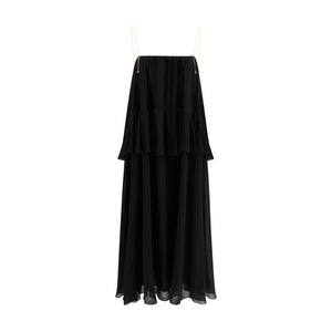 Chloé Black Silk Casual Dress