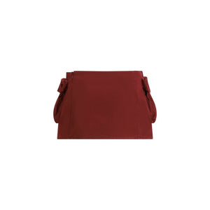 Miu Miu Bordeaux Cotton Mini Skirt