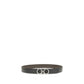 Ferragamo Black Calf Leather Bos Taurus Belt