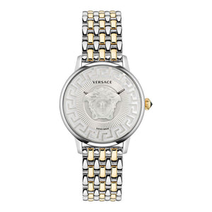 Versace Gray Stainless Steel Bracelet Watch