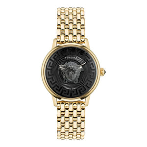 Versace Gold Stainless Steel Dress Watch