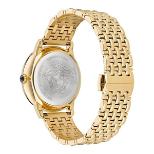 Versace Gold Stainless Steel Dress Watch